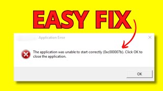 How To Fix Error 0xc000007B Very Easy [upl. by Yatzeck]