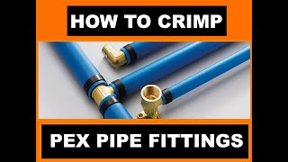 Pex Plumbing Installation How To Crimp A Pex Fitting [upl. by Claudia42]