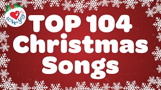 Top 104 Christmas Songs and Carols with Lyrics 🌟🎄 Best Christmas Song Playlist 5 Hours [upl. by Harte]