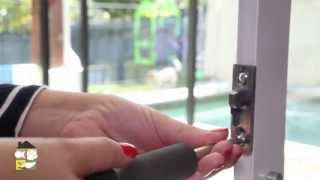 Animalistic pet products Aluminium patio pet door installation [upl. by Killigrew]