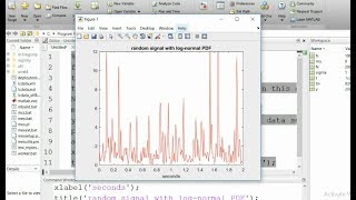 Random Signal with Log Normal PDF using Matlab [upl. by Hebrew770]