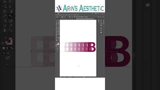 Latter B flip text effect in adobe illustrator ARiNSAESTHETiC [upl. by Malvino985]