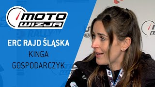 Kinga Gospodarczyk koordynator zespołu ORLEN Team  FIAERC Rajd Śląska [upl. by Aihsot]