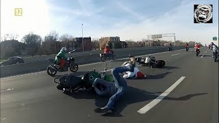 Najgroźniejsi kierowcy cz 5  wypadki z udziałem motocykli [upl. by Nerrag]