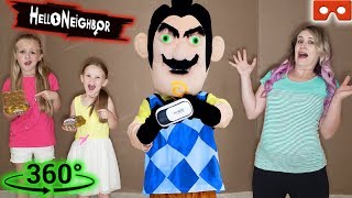 Hello Neighbor in Real Life Steals Our Golden Hatchimals 360 Toy Scavenger Hunt VR [upl. by Aiello]