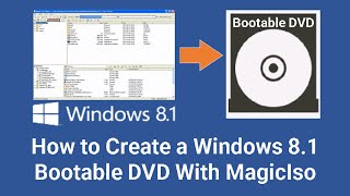 How To Make A Windows 81 Bootable DVD With Magic Iso [upl. by Anayhd]