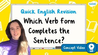 Which Verb Form Completes the Sentence  KS2 English Concept for Kids [upl. by Uel]