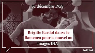 Décembre 1958  Brigitte Bardot danse le flamenco pour le Nouvel An [upl. by Nedyarb]