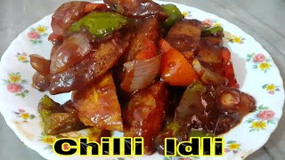 Chilli Idli Recipe  How To Make Chilli Idli  Spicy Idli Chilli Fry  Tasty Chili Idli [upl. by Buatti]