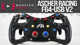 REVIEW  Ascher Racing F64USB V2 Sim Racing Wheel [upl. by Ailuig]