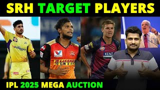 इन 7 खिलाड़ियों को target करेगी SRH IPL 2025 के Mega auction में  SRH target Players [upl. by Mccormac]