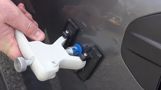 Youve never seen a dent pulling tool like this Easy Fix for door dings in minutes [upl. by Nanaj]