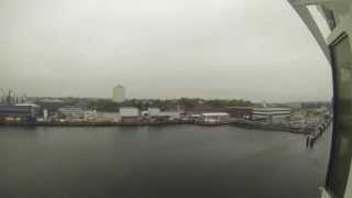 MS Color Fantasy leaving Kiel timelaps [upl. by Afra]