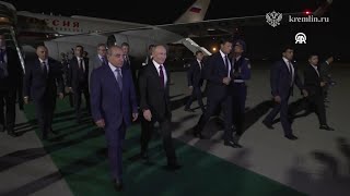 Russian President Putin arrives in Azerbaijan [upl. by Hieronymus314]