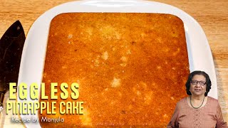 Eggless Pineapple Cake  Pineapple Cake Eggless  Eggless Pineapple Cake Recipe [upl. by Ynos308]