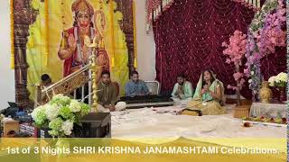 1st of 3 Nights SHRI KRISHNA JANAMASHTAMI Celebrations hosted by Pandit KrishnaJi [upl. by Kirad]