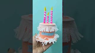 Cute Paper cake Craft idea for kids 🎂🍰 youtubeshorts viralshort craft cake [upl. by Kaete]