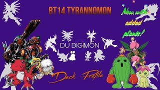 Digimon TCG BT14 Tyrannomon Deck Profile [upl. by Seena]