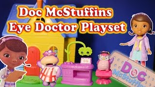 Unboxing the Doc McStuffins Eye Doctor Play Set with Hallie [upl. by Cynthea]