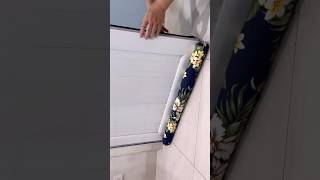 DIY sliding door stopper reduce cold air noise light odors Easy to sew [upl. by Lemieux]