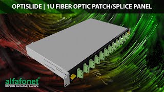 OptiSlide  1U Fiber Optic PatchSplice Panel [upl. by Esirehs860]