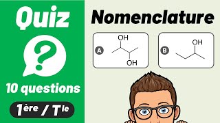 QUIZ CHIMIE 🔟🔟 Formule amp Nomenclature  Lycée [upl. by Joacimah]