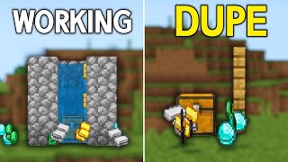 TOP 3 Working DUPLICATION GLITCHES in Minecraft Bedrock 121 [upl. by Rediah831]