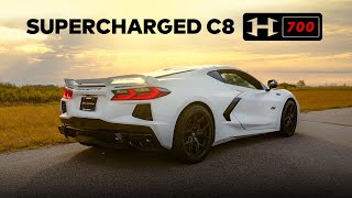 Collectible 70th Anniversary C8 Corvette  Supercharged H700 Upgrade by Hennessey [upl. by Ennasor]