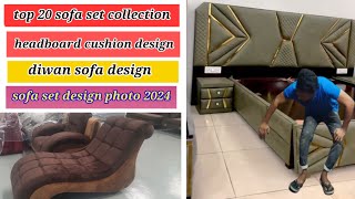 how to sofa set design photo L shape sofa headboard cushion design photo2024 [upl. by Leugim295]