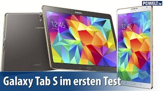 Samsung Galaxy Tab S 105 amp 84 im ersten Test  Handson  deutsch  german [upl. by Chessa348]