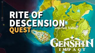 Rite of Descension Genshin Impact Quest [upl. by Hgiel]