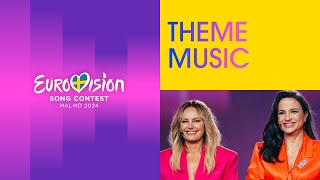 Eurovision Song Contest  Malmö 2024 Theme Music 🇸🇪  unitedbymusic [upl. by Auqinahs]