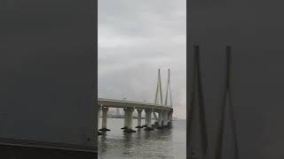 Worli Sea Link View from Bandra Band Standworlisealinkworlibandrabandstandbandramumbaivibes [upl. by Westfall]