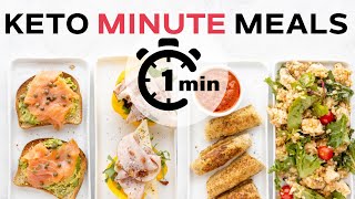 Simple Keto Meals READY IN 1 MINUTE [upl. by Anawk]