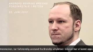 Anders Behring Breivik  Forsvarstale [upl. by Luckett]