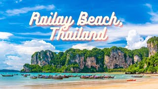 RAILAY BEACH KRABI  WALKING TOUR Massage Night Market Krabi Thailand 4K [upl. by Anneg]