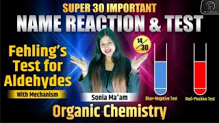 Fehlings Test for Aldehydes  Rochelle Salt  Fehlings Solution  Organic TestSonia Mam Chemistry [upl. by Mccreary145]