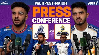 PKL 11 M59  Haryana Steelers vs Tamil Thalaivas  Press Conference ft Jaideep and Narender Kandola [upl. by Adnalahs]