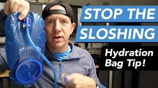 Stop the Sloshing  Hydration Pack Tip for Trail and Ultra Runners [upl. by Euv543]