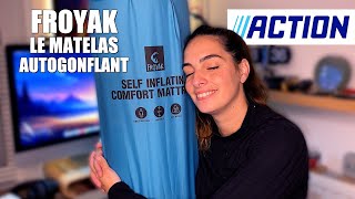 FROYAK le matelas autogonflant de chez ACTION le matelas de camping [upl. by Sheehan]