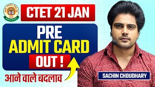 CTET 21 JAN PreAdmit Card Out by Sachin choudhary [upl. by Assetal]