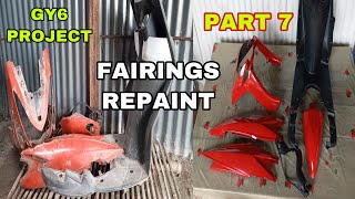 Gy6 Project  Mio Restoration Part 7  Fairings Repaint  MOTOR LIKOT [upl. by Aicilec826]