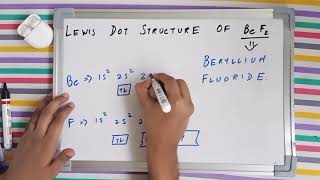 Lewis dot structure of BeF2  Beryllium fluoride lewis structure  Inorganic chemistry [upl. by Arrad]