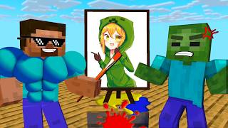 DRAWING RUN CHALLENGE  Minecraft Animation [upl. by Suellen]