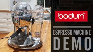 Espresso Resto Demo  Bodum Granos [upl. by Adliwa481]