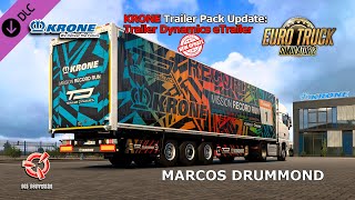 EURO TRUCK SIMULATOR 2  KRONE Trailer Pack Update Trailer Dynamics eTrailer  Como ENCONTRAR [upl. by Filberto]