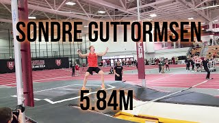 Sondre Guttormsen 584m 192  National Indoor Record  World Lead  Princeton Pole Vault [upl. by Sivrep]