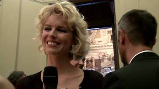 Eva Herzigova smiles to Mr DolceampGabbana [upl. by Dore]