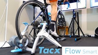 TACX Flow Smart Trainer  Unboxing Building Ride Review [upl. by Lednek]