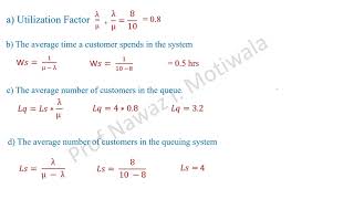 Operation Research  Queuing Theory  Solved Problems [upl. by Mannos]